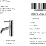 Short Body Basin Mixer